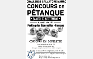 Challenge Salvatore Mauro - Concours de Pétanque